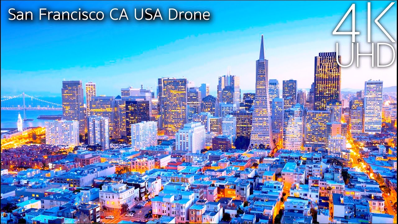 San Francisco, CA, USA in 4K UHD Drone