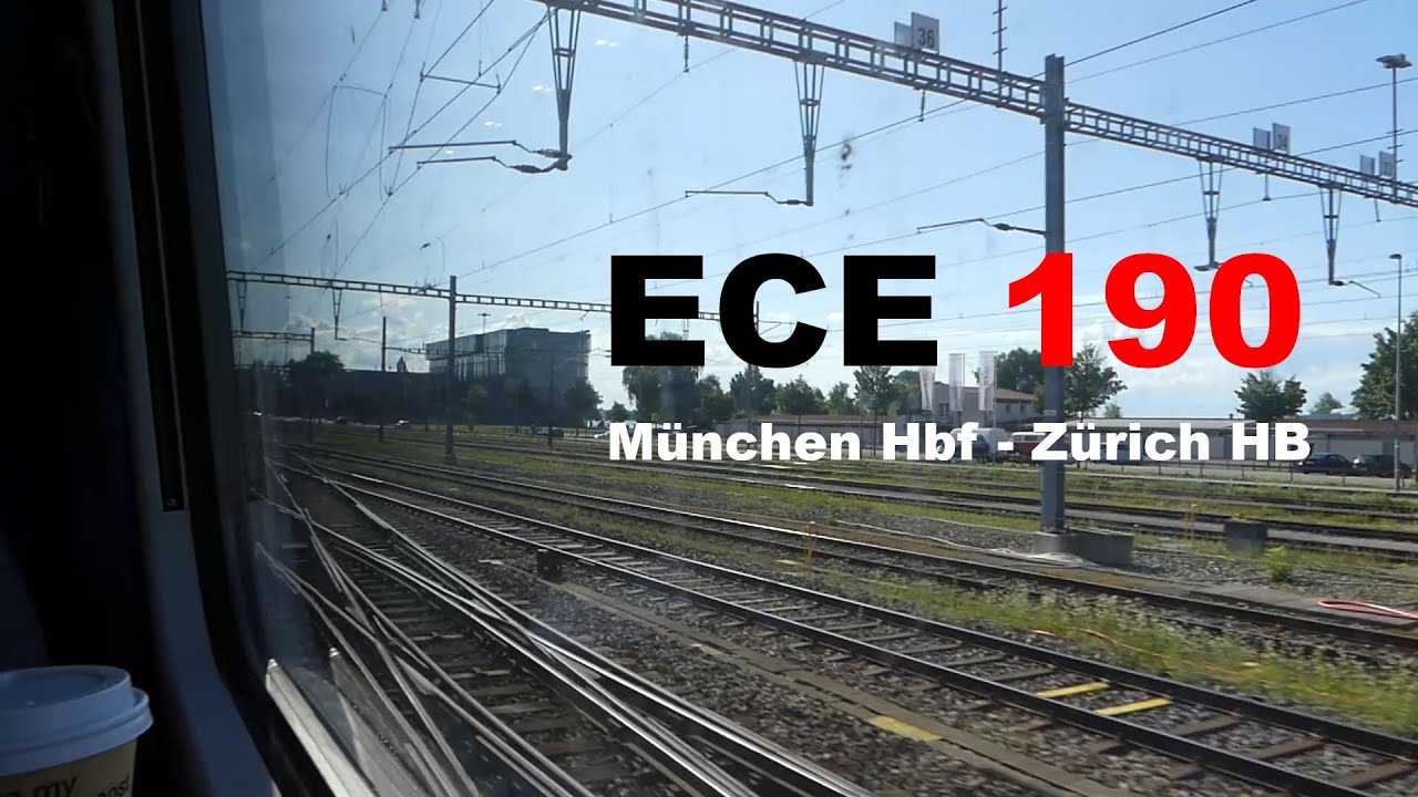 Pendolino im Allgäu: ECE 190 Mitfahrt München Hbf - Zürich HB | ETR 610
