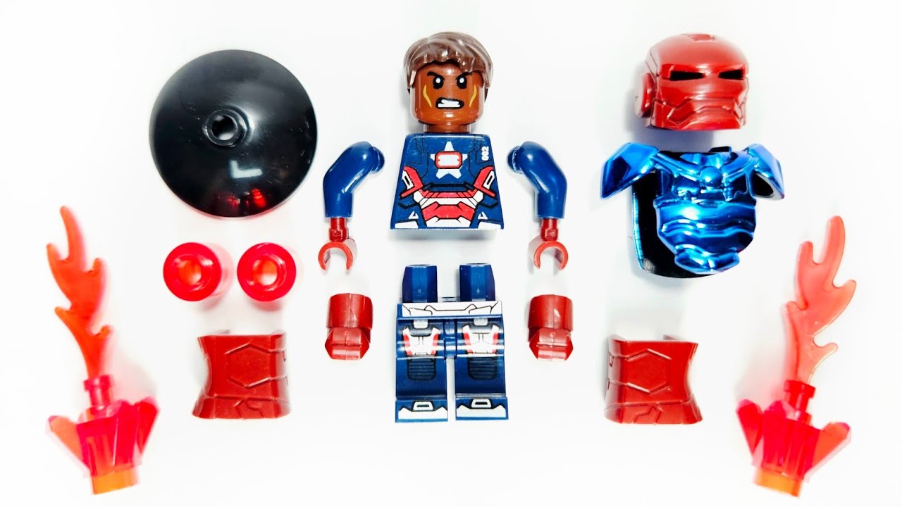 Lego Iron Patriot Stealth Armor | Marvel Iron Man Minifigure