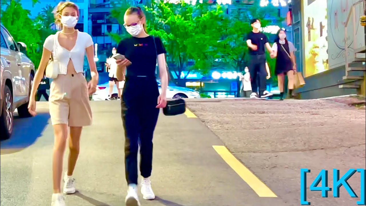 [4K SEOUL] Taking a summer night walk in Shinsa, Nonhyeon, Yeoksam, and Gangnam