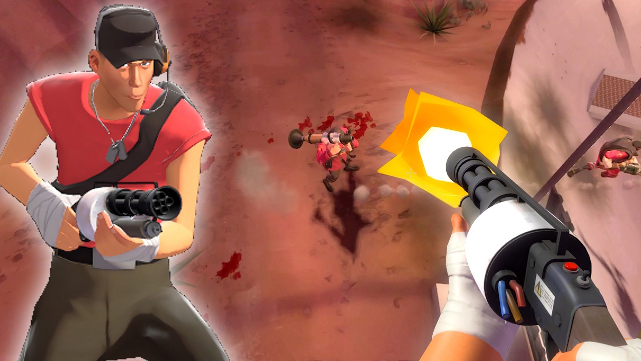 Scattergun + Minigun - Team Fortress 2 Classified Scout Gameplay