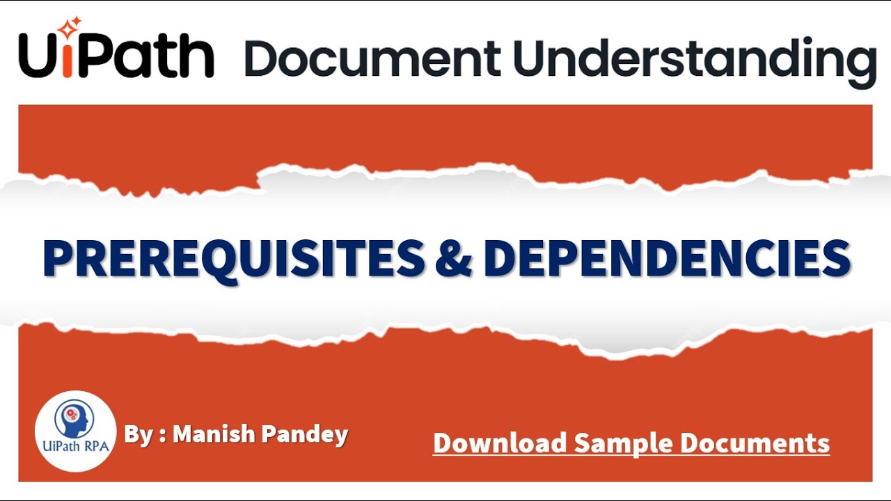 Prerequisites & Dependencies Before Using UiPath Document Understanding | UiPathRPA by Manish Pandey