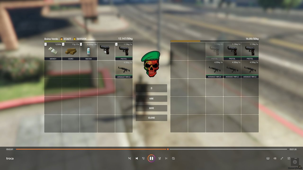 OX INVENTORY / SWAP WEAPONS FOR ITEMS / HUD / LOGS