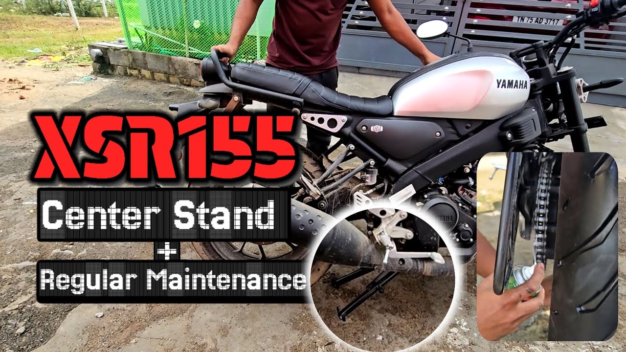 XSR155: Center stand Installation & General Maintenance #xsr155 #xsr #yamaha #tamil #bike #modified