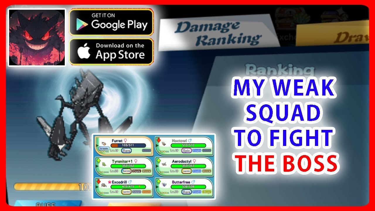 Pocket Pixel/Hunting Park & Try using MY WEAK SQUAD to fight the BOSS and the results