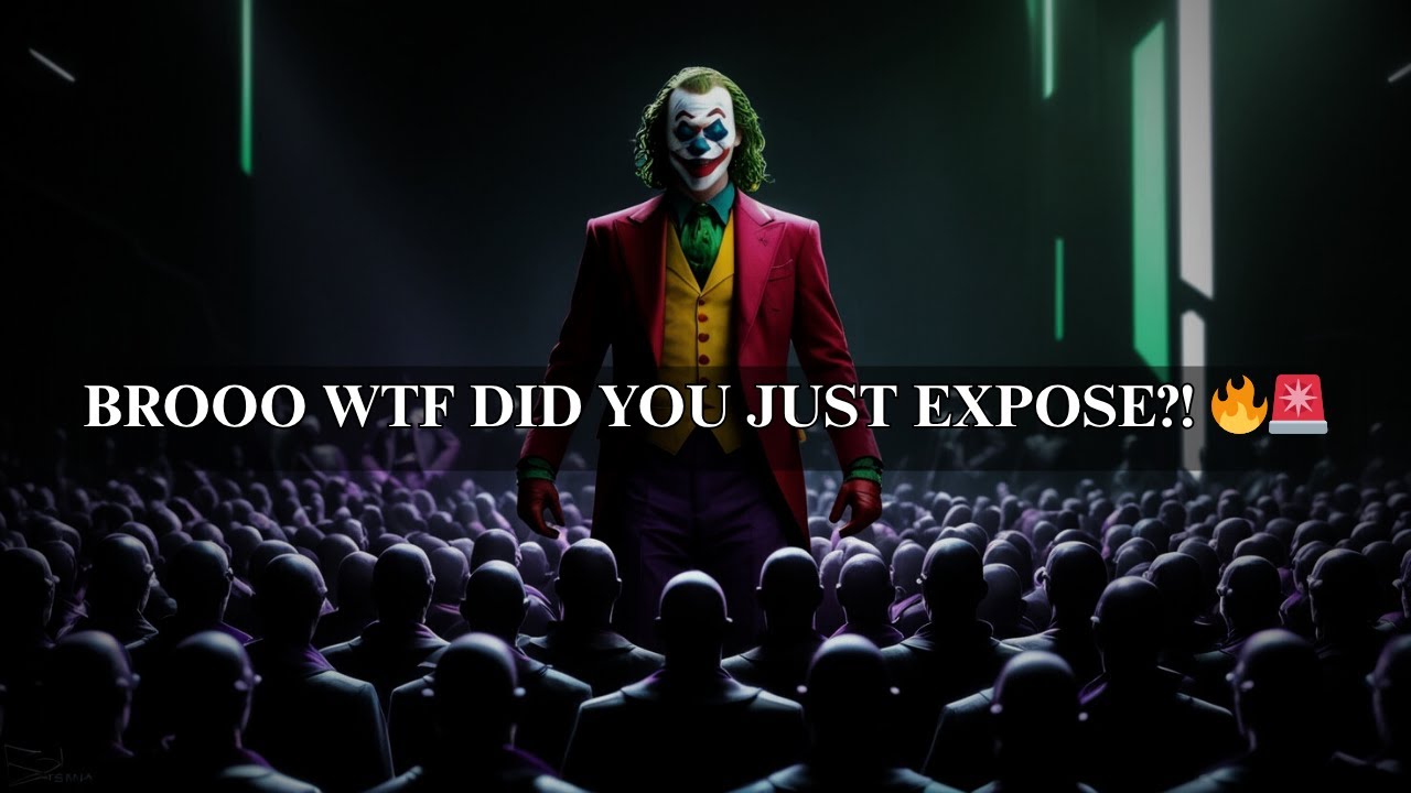 BROOO WTF DID YOU JUST EXPOSE?! 🔥🚨 EVERYONE’S IN SHOCK ABOUT YOU!!  JOKER DARK MOTIVATION POWERFUL