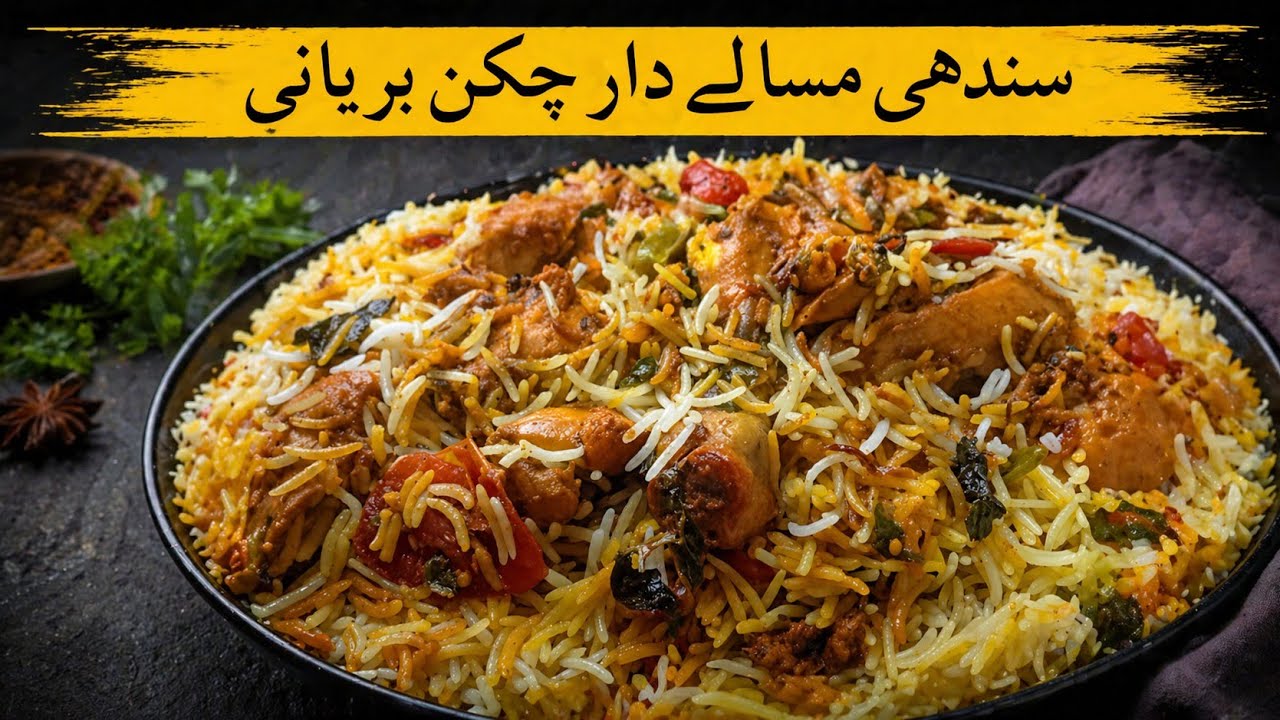 Sindhi Masaledar Chicken Biryani Recipe | Ab Ghar Mein Banayen Deg Jesi chicken Biryan Recipe 