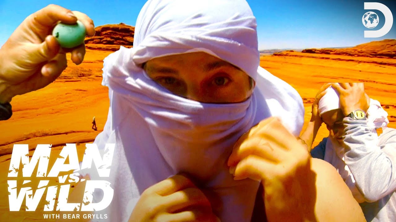 Bear Grylls Looks for Bird Eggs in 110 Degree Heat | Man vs. Wild