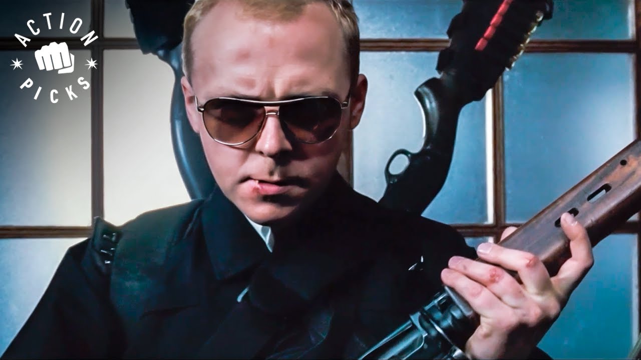 Shootout with the Neighborhood Watch | Hot Fuzz