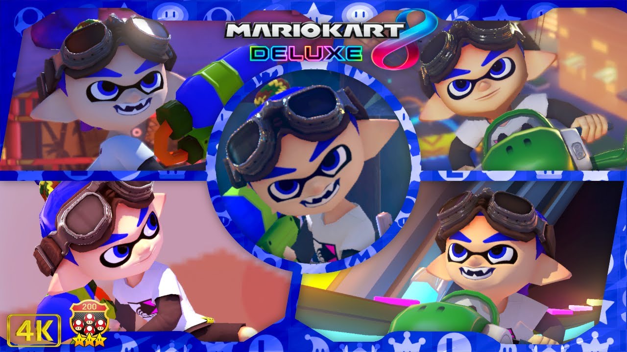Mario Kart 8 Deluxe DLC ⁴ᴷ Full Booster Pass Course (200cc, All 12 DLC Cups) Inkling Boy gameplay