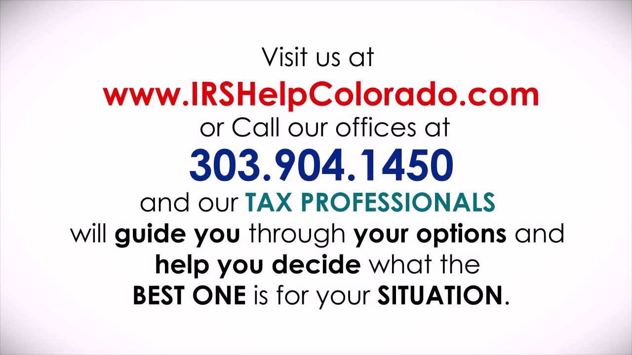 Final Notice of Intent to Levy: IRS Help Colorado