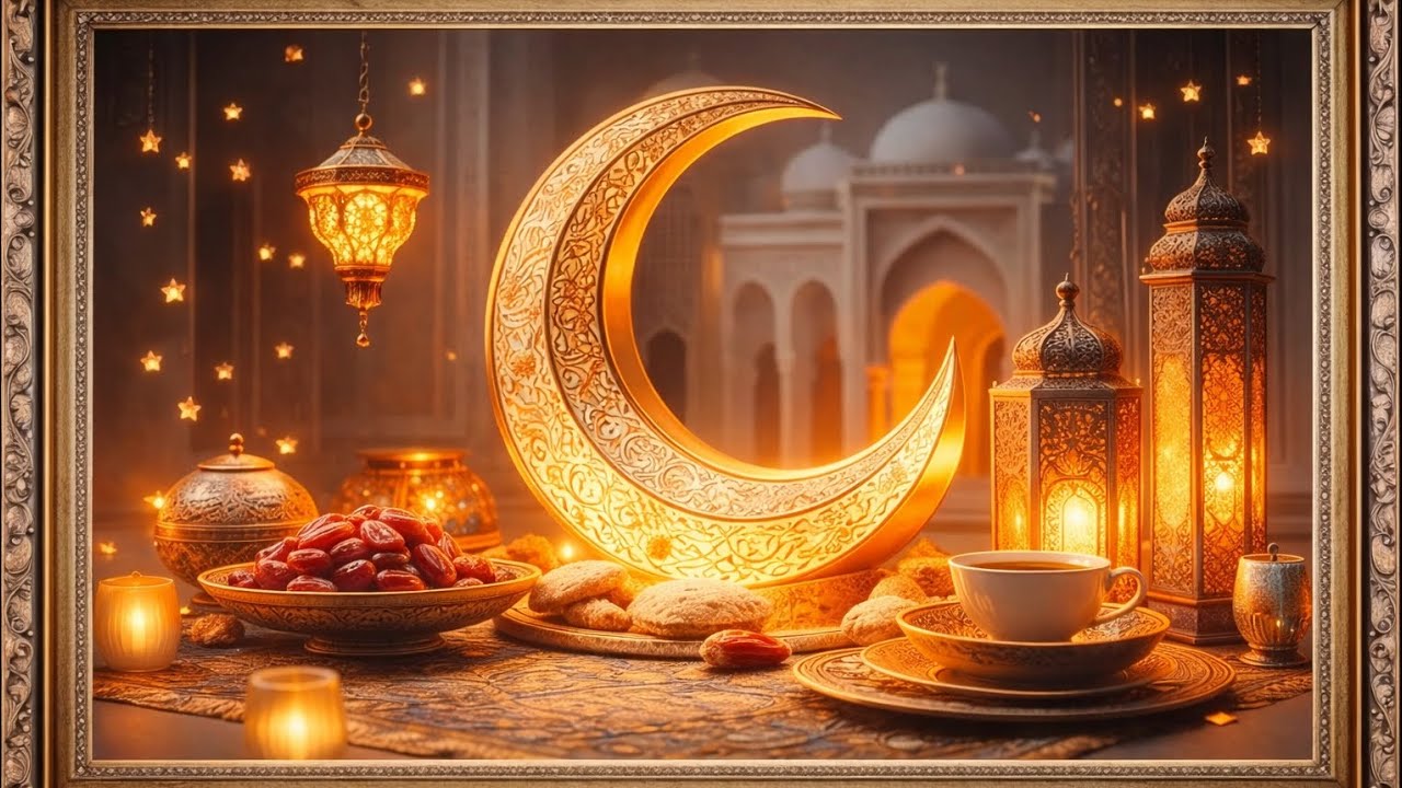 Ramadan 2026| Calm Night Islamic Scene  4kفوانيس و أجواء رمضان الروحانية ✨ 🌙 