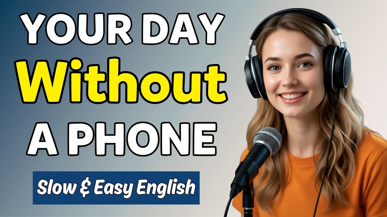 Talk About Your Day Without A Phone | English Podcast for Easy English Conversation