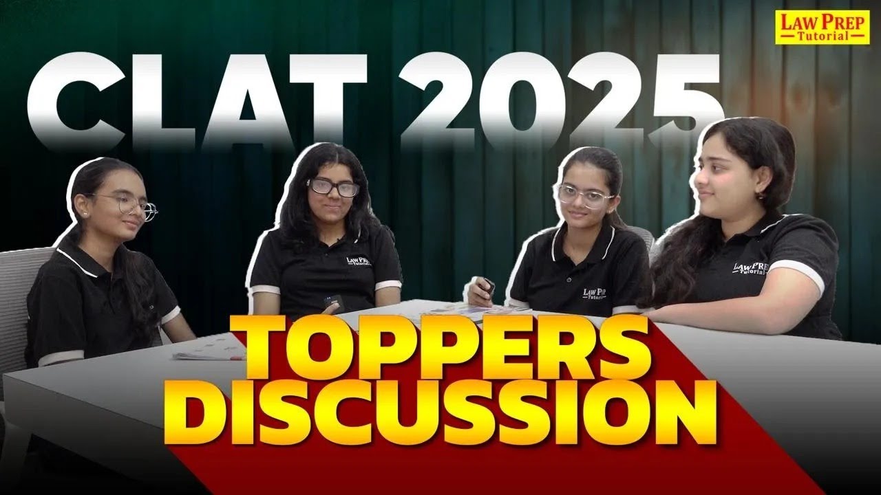 CLAT 2025 Toppers Discussion | CLAT Toppers 2025 | Law Prep Tutorial