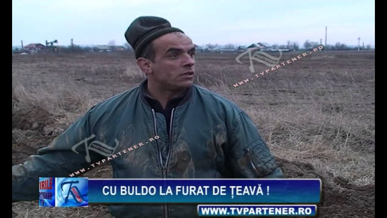 Cu buldo la furat de ţeavă !