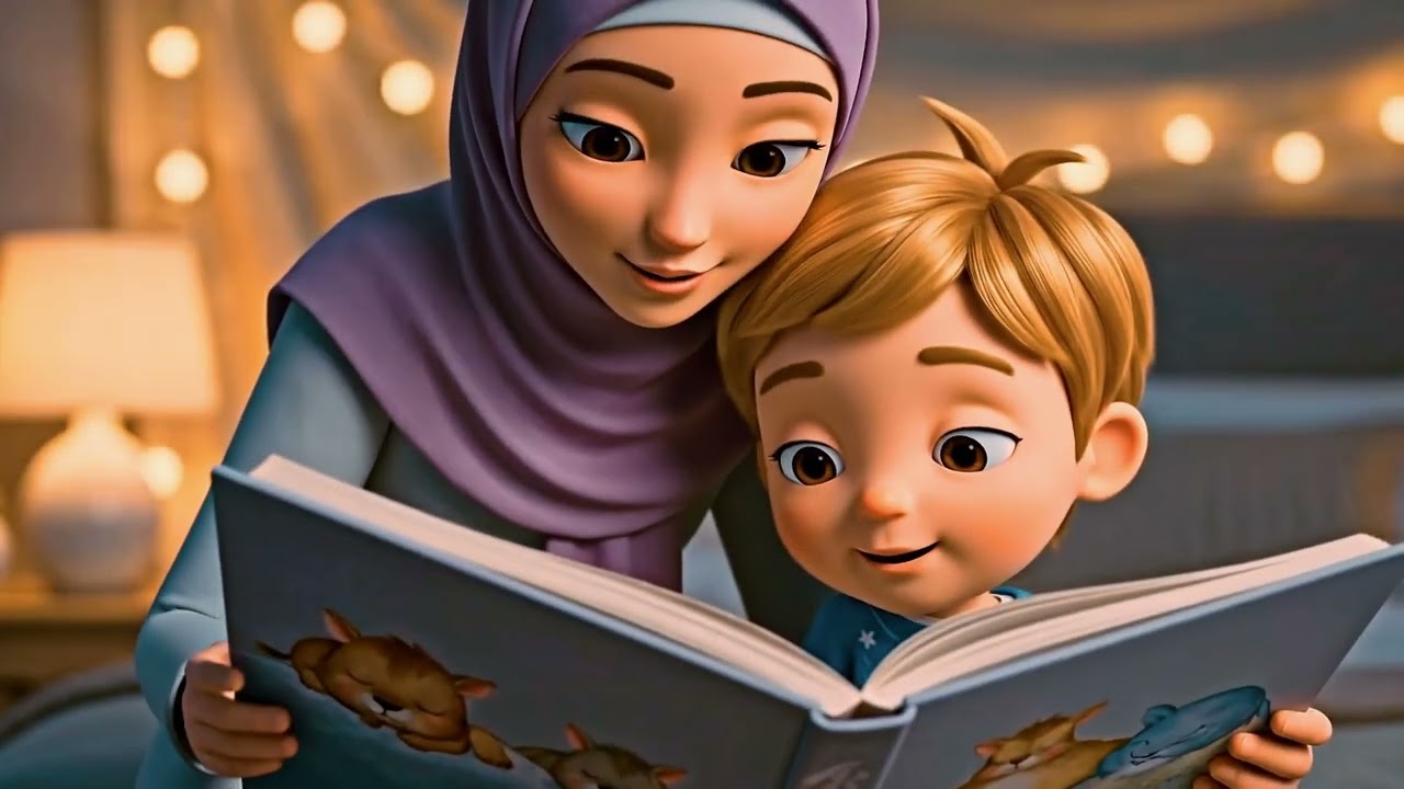 🌙 روتين نوم هادي للأطفال مع حمزة ولطيف مع ماما! 🦷