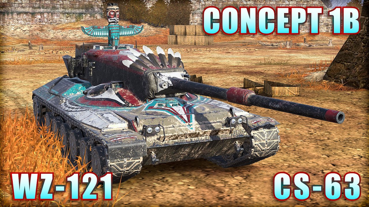 CS-63 ● CONCEPT 1B ● WZ-121 | World of Tanks Blitz Replays