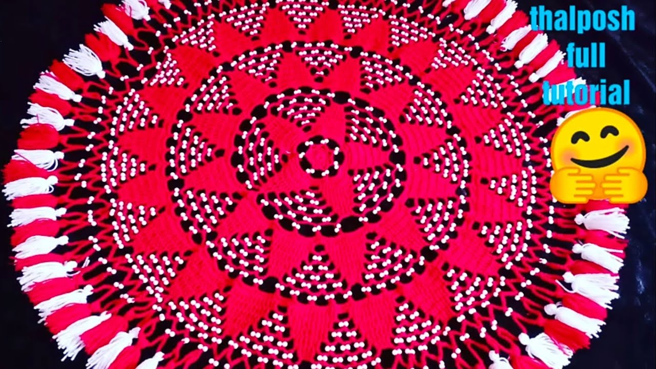 Very beautiful moti thalposh tablecover design #thalposh #tablecover #bablipandeycraftandcreation