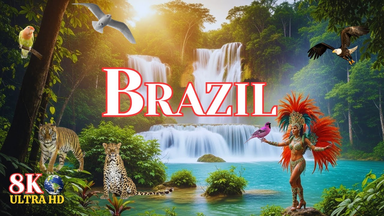 Brazil 8K - Discovering Brazil's Hidden Paradise | Unseen Nature & Relaxing Music