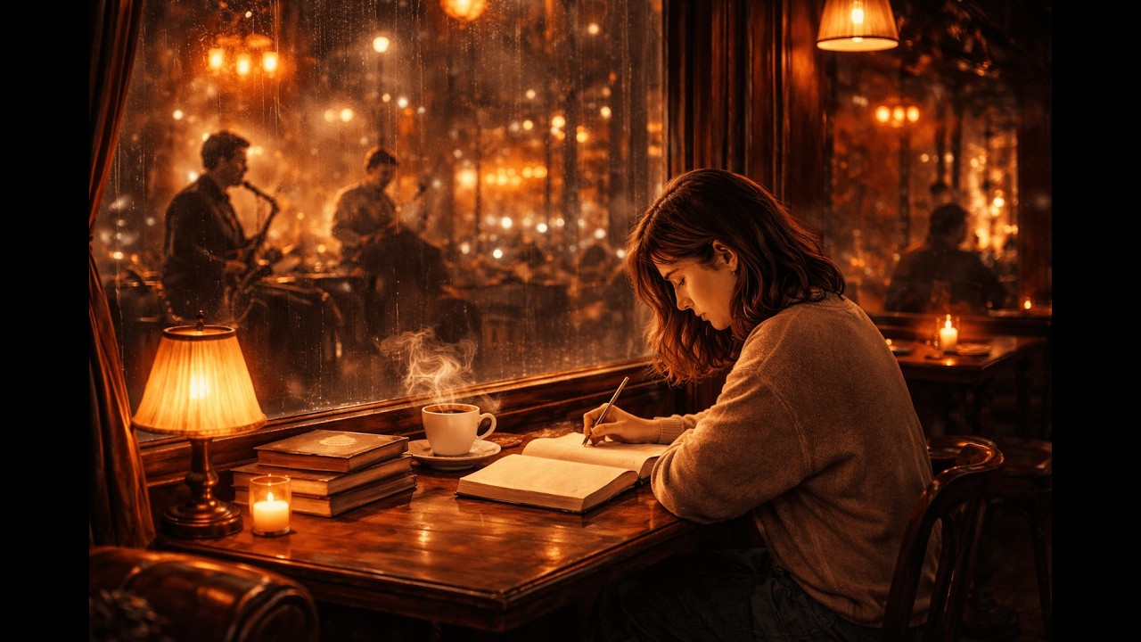 Late Night Study Session ☕ | Vintage Jazz Bar Ambience