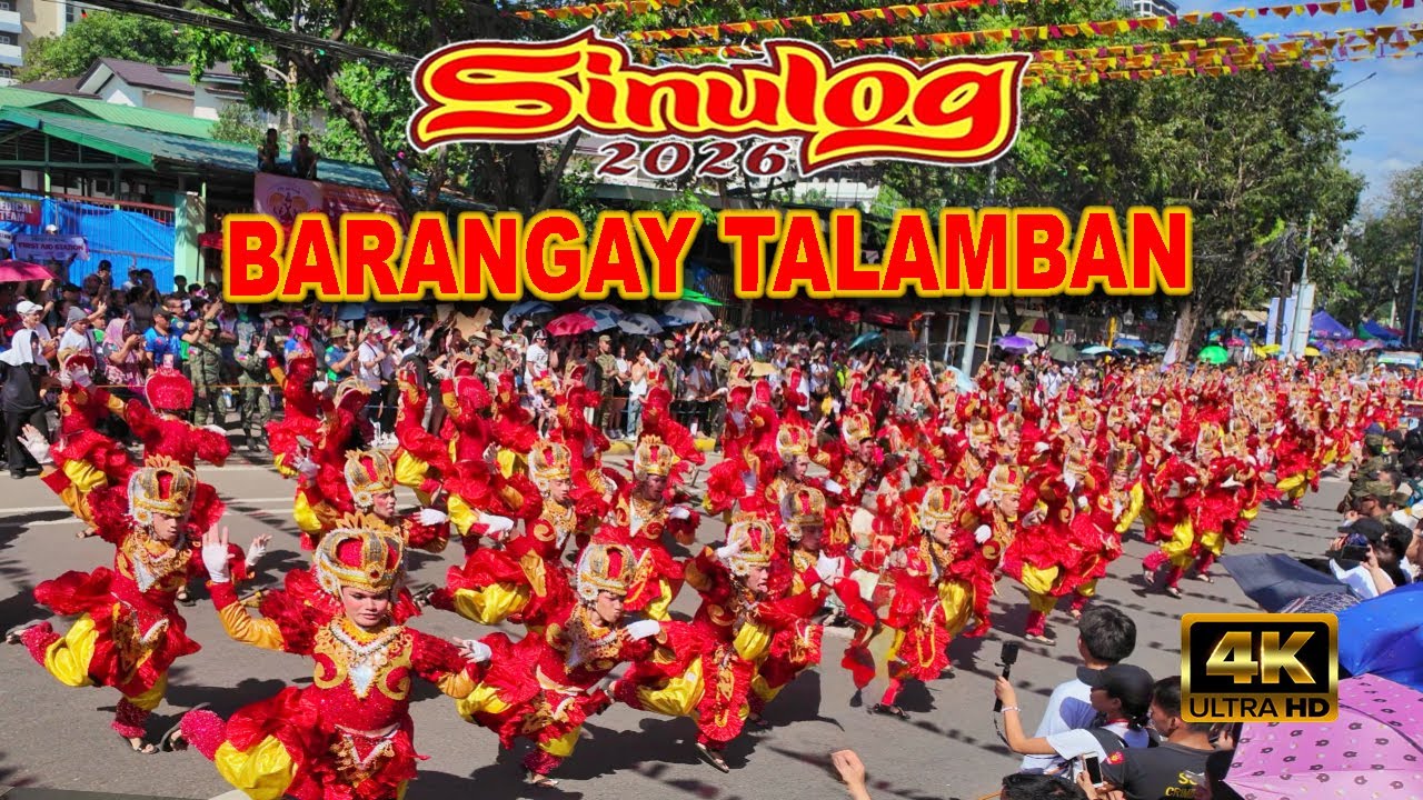 SINULOG FESTIVAL Grand Parade 2026: BARANGAY TALAMBAN Cebu City |  Street Dancing Performance