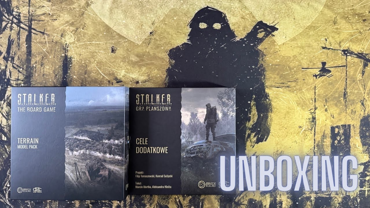 Stalker: Gra planszowa - Cele dodatkowe - Terrain model pack - UNBOXING 