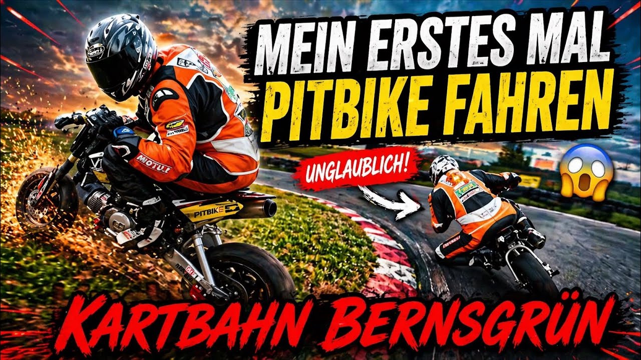 Kartbahn Bernsgrün- Mein erstes Mal auf einem Pitbike.