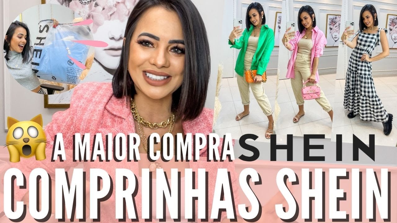 PROVANDO COMPRAS SHEIN 🤑🙀| Comprinhas Shein de Roupas, Bolsas e Sapato Shein | Cupom: ThamaraBR