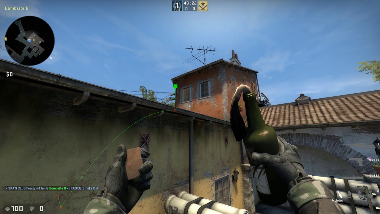 All Essential Inferno B site Utility (Banana takes, CT, T, Retakes)