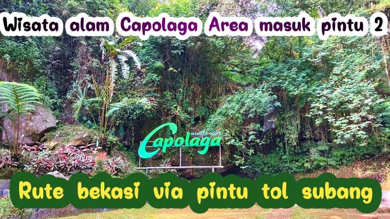 wisata alam copalaga subang area pintu masuk 2,Rute perjalanan Bekasi via pintu tol Subang