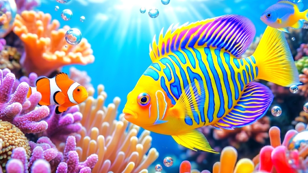 The Best 4K Aquarium - Dive Into The Mesmerizing Underwater Realm, Sea Jellyfish, Coral Reefs . #7
