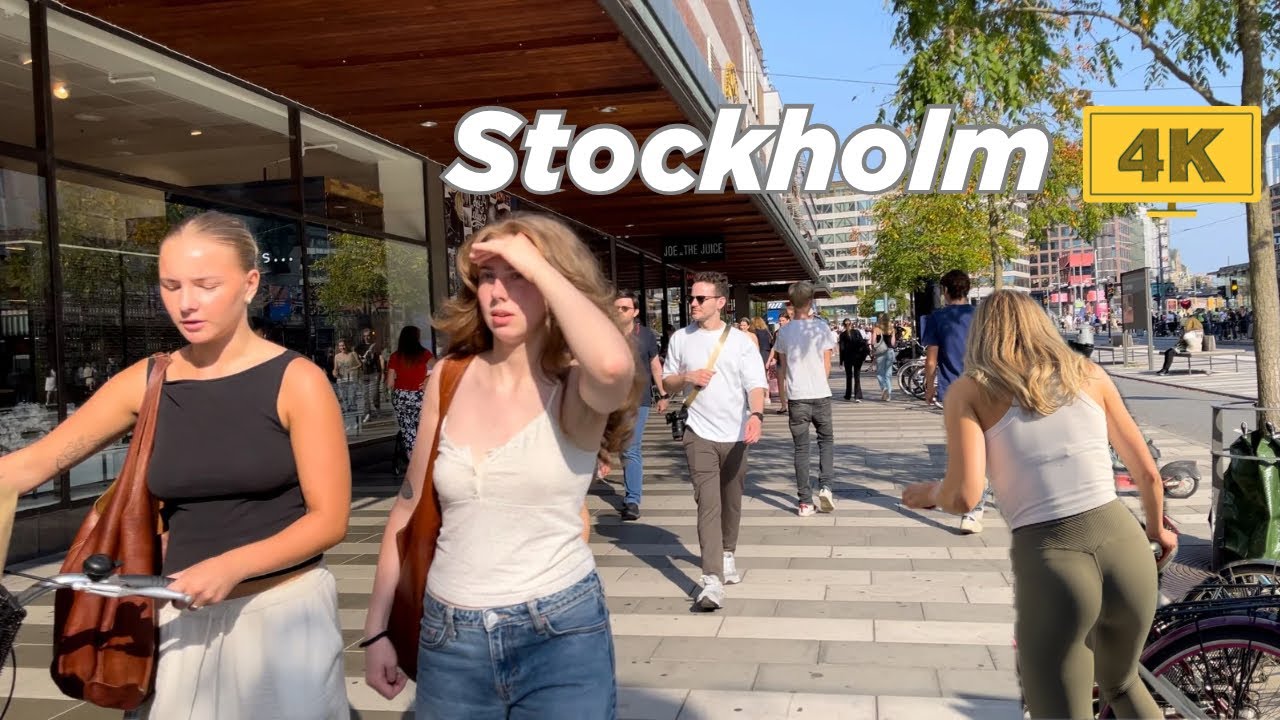 Stockholm Walk 4K: Hot Sunny day in Stockholm 🌞