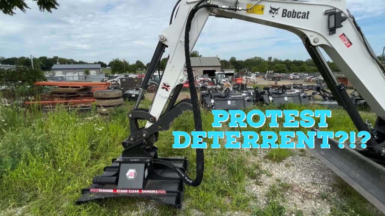 Excavator Brush Hog Attachment
