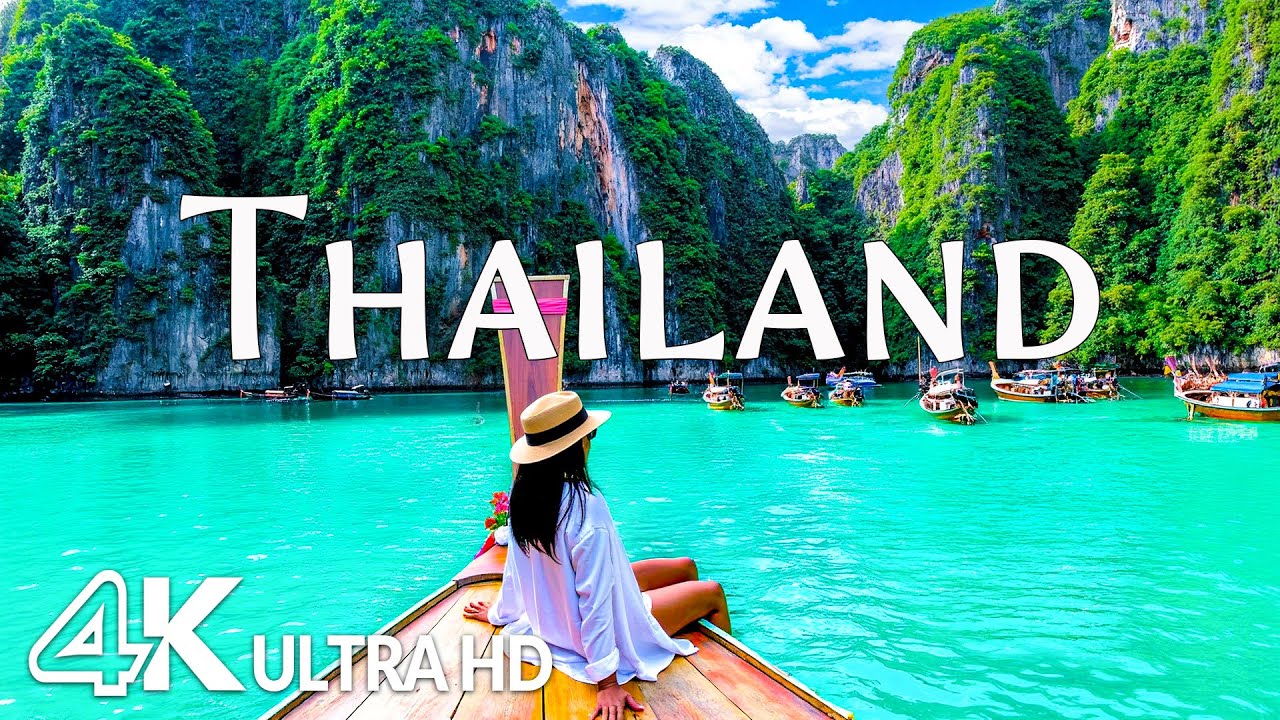 Thailand 4K - Serene Beaches, Turquoise Waters & Cultural Wonders with Relaxing Music