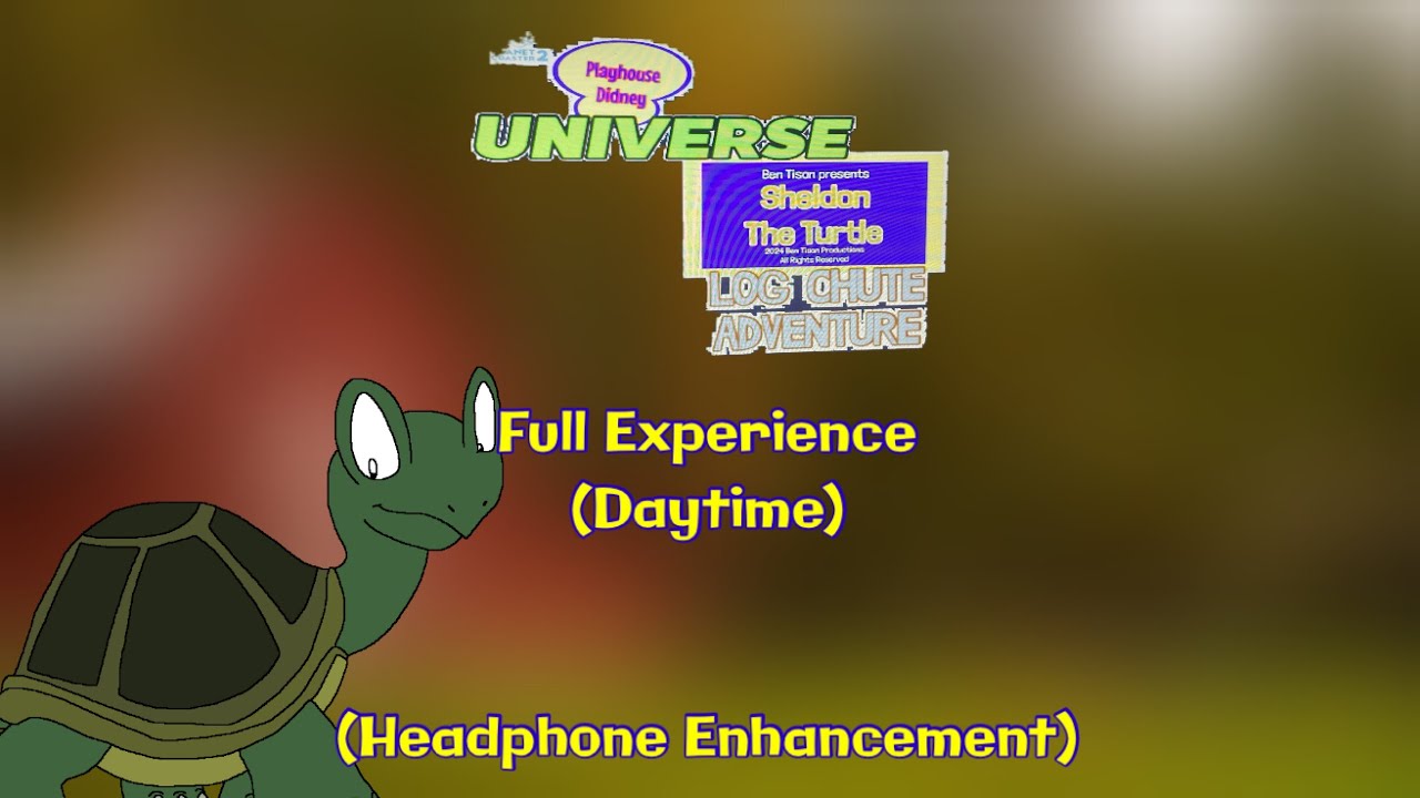 Sheldon The Turtle: Log Chute Adventure - Full Experience (Daytime)