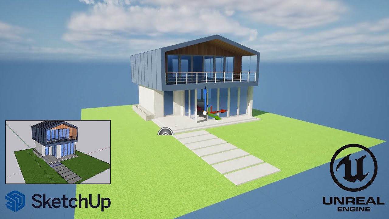 SketchUp to Unreal Engine 5  - Unreal Engine Transfer from SketchUp with Datasmith Direct Link