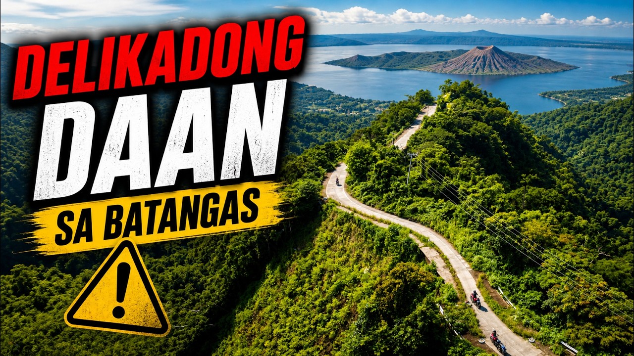 DELIKADONG DAAN SA BATANGAS HINDI PA NAGAGAWA ANG DAAN NG MASIRA NG BAGYONG KRISTINE BLACK WALL AHON