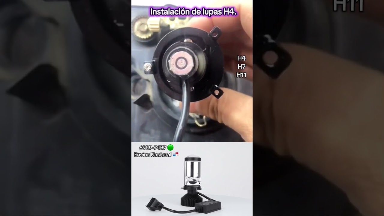 💥Luces Led H4 Lupa💥Precio: 45.00$💥#lucesled  #santiagoveraguas  #panama #pty #h4 #led #lucesled