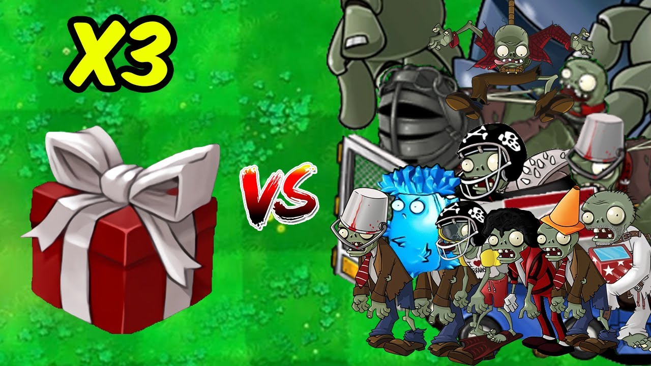 PVZ 1 Hybrid Challenge - 3 Random Hybrid Boxes Vs All Zombies - Who Will Win ?