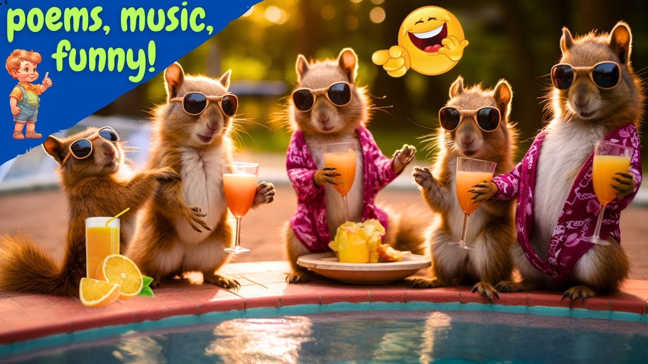 Dancing Squirrel🐿️🤣 Grooving to Disco Beats and Funny Mishaps!