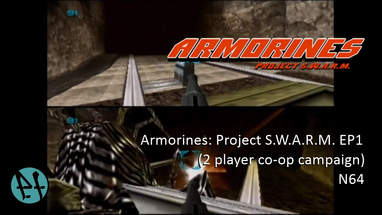 Armorines: Project S.W.A.R.M. EP1 (2 player co-op campaign) N64