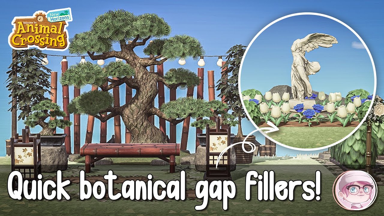 These botanical gap fillers take less than 3 MINUTES to build! | ACNH
