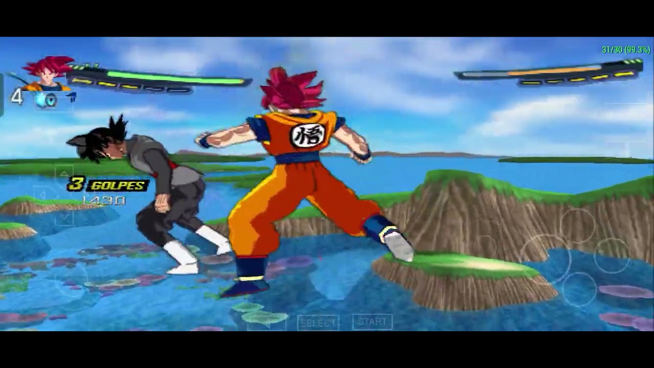 [PPSSPP] DB sparking zero mod✓Goku blue vs Black Goku rose✓ Com,Com Gameplay ,