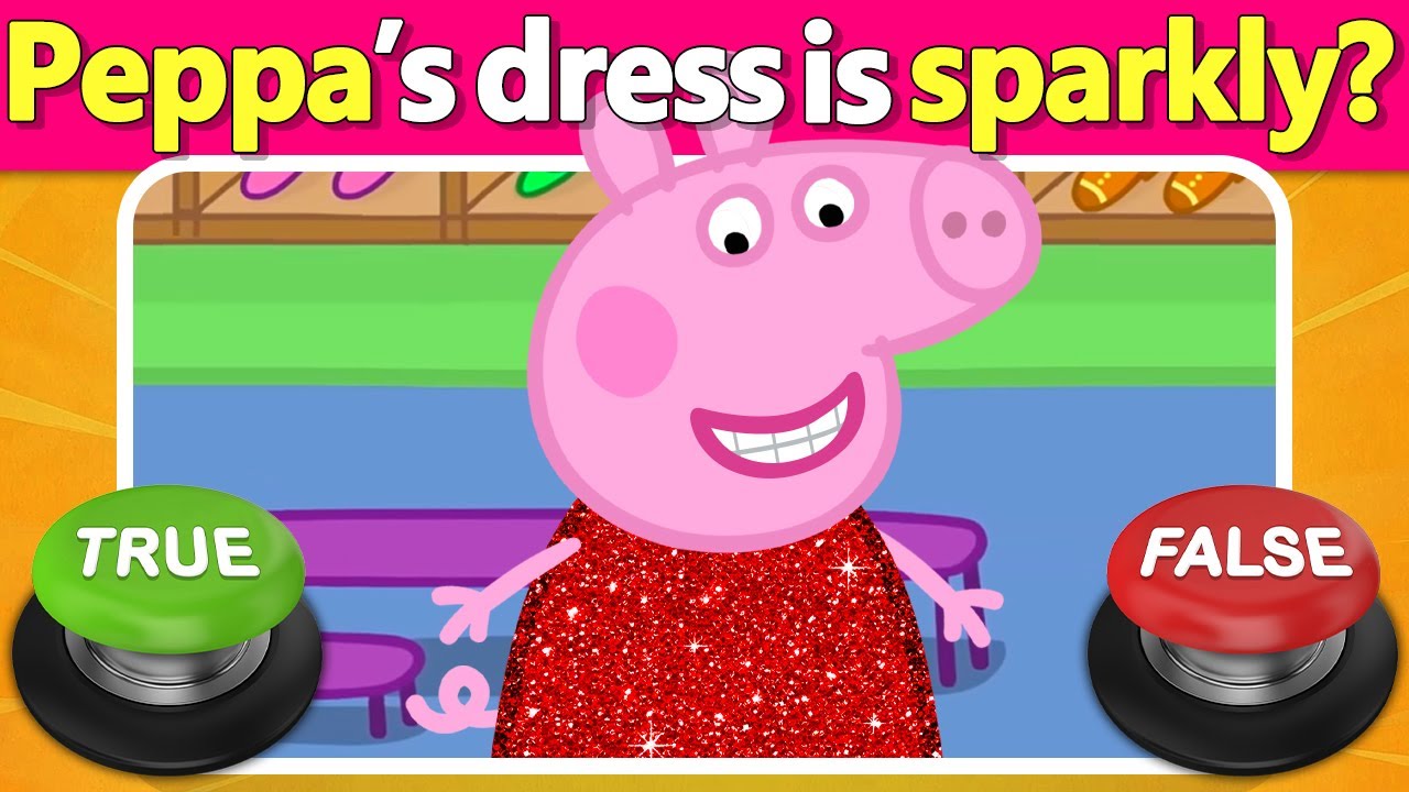 🐷🐽 Peppa Pig True or False Challenge ⭕❌ Test Your Peppa Knowledge! | Quiz DingDong