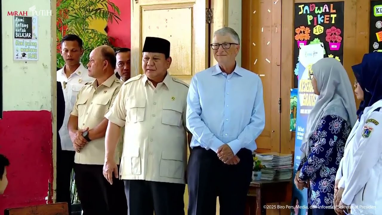LIVE: Presiden Prabowo Bersama Bill Gates Tinjau MBG dan CKG di SDN Jati 03, Jakarta, 7 Mei 2025