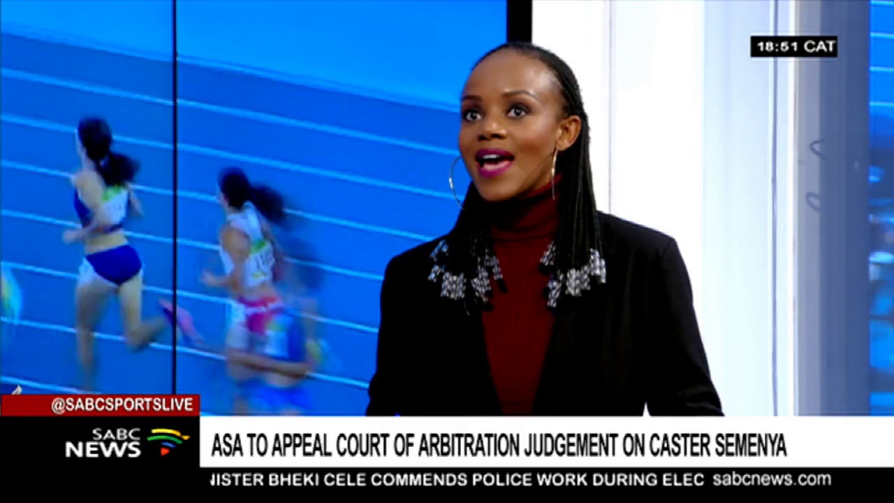 ASA to appeal court of arbitration judgement on Caster Semenya