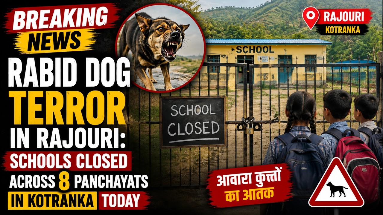 Rabid Dog terror in Rajouri: Schools closed across 8 panchayats in Kotranka Today