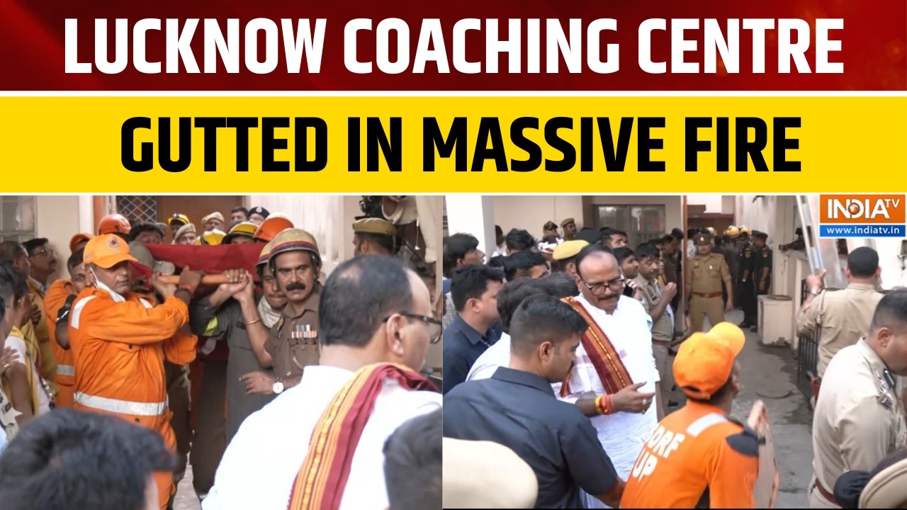 Lucknow Coaching Centre Fire: Students Rescued as Massive Blaze Erupts | India TV English