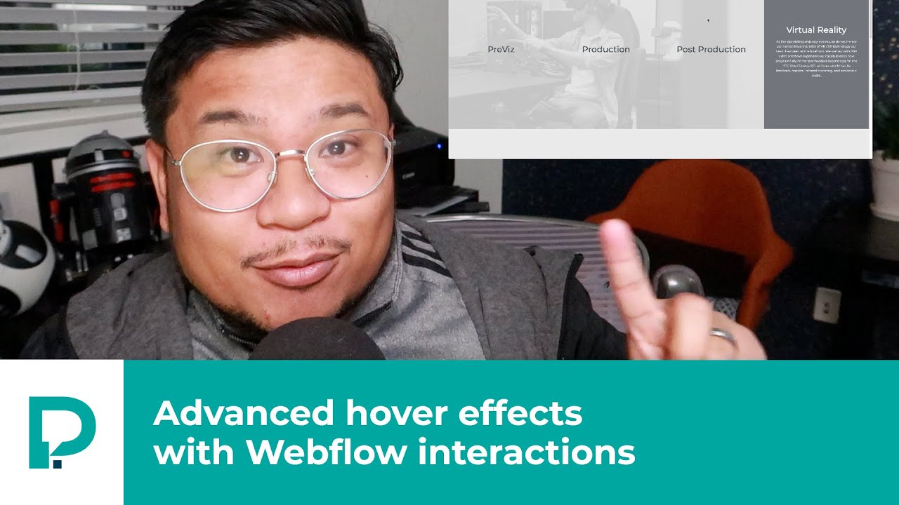 How to Webflow: Advanced hover effects with Webflow interactions - Tutorial (2020)