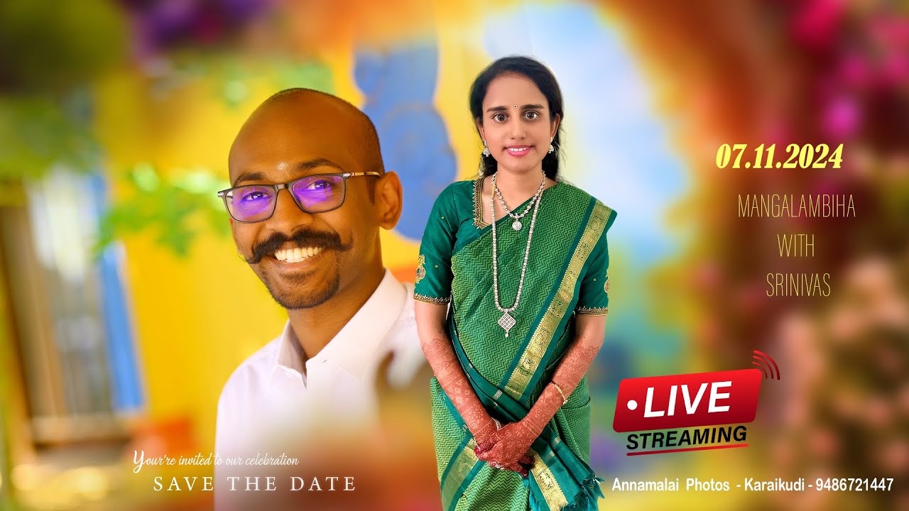 WEDDING - Mangalambiha Letchumanan  With  Srinivas Sivaraman
